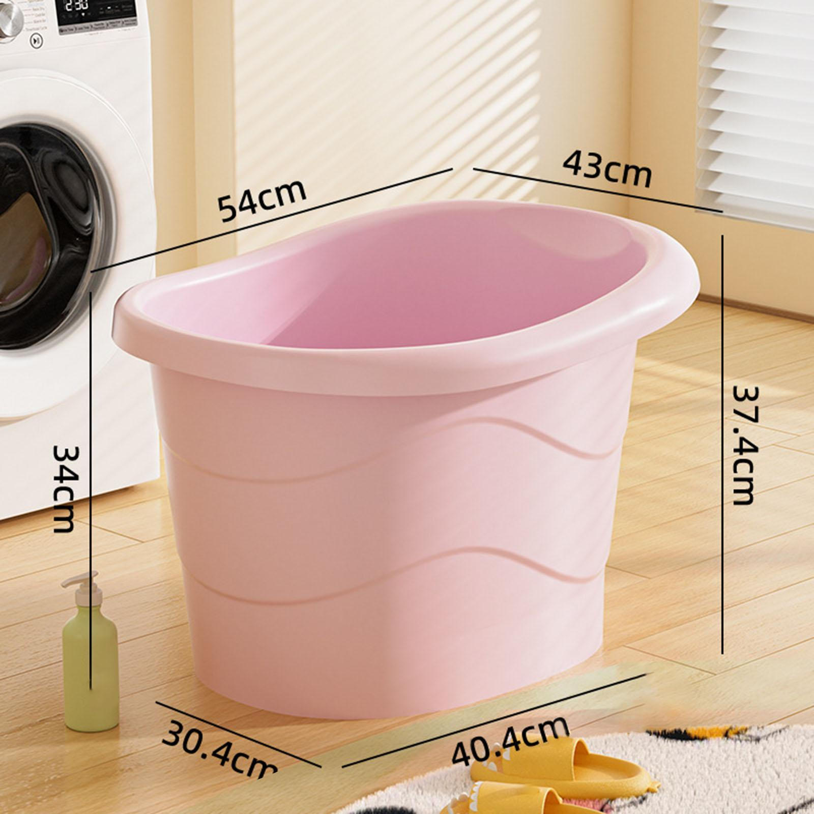 

Детская ванночка-ведро Удобная утолщенная ванна для сидения Душевая кабина Ванная комната Pink Small