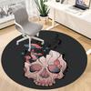 1pc Mushroom Skull Office Round Area Rug, Under Office Chairs Bedroom Living Room Home Decor, Room Deco