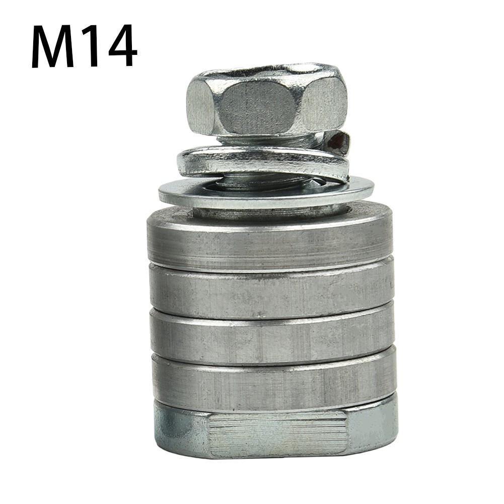 M14 M10 adaptor polizor unghiular adaptor mașină de canelat kit de conversie flanșă metal piulițe de blocare canelare tip 125 150