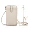 Genuine Leather Multifunctional Smartphone Shoulder Bag with Wallet and Smartphone Drop Extendable Key Wallet Phone Shoulder Crossbody Long Vertical
