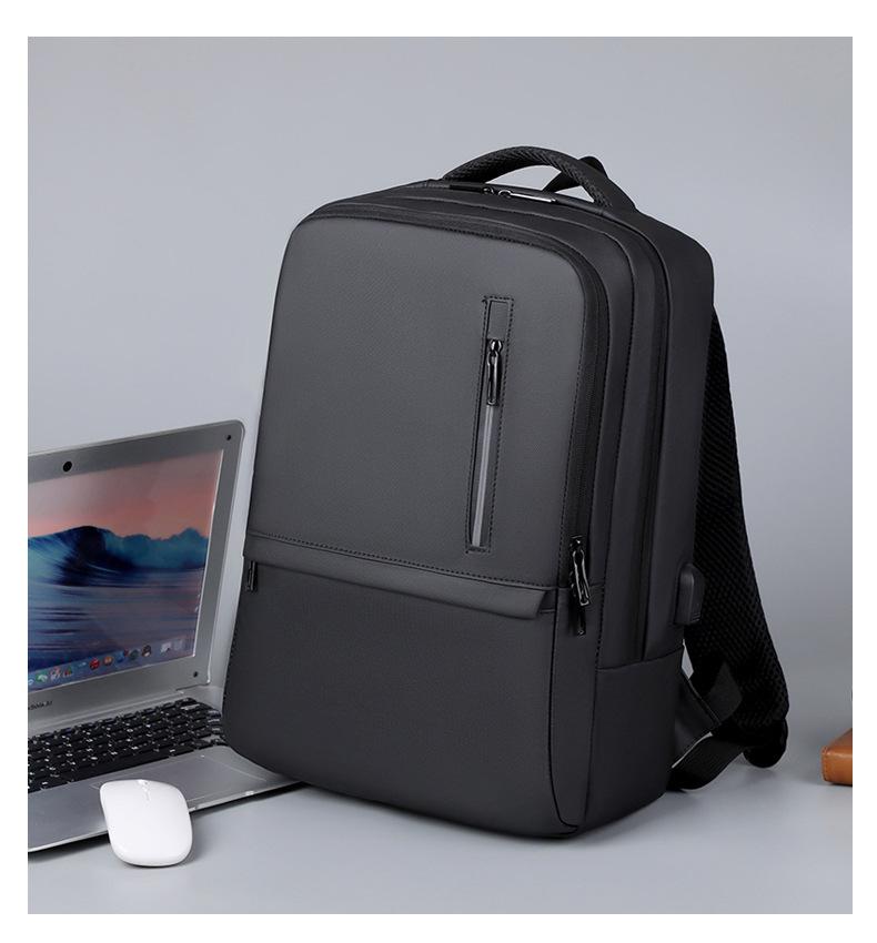 Large Capacity Multifunctional Travel Backpack with USB Charging and Luggage Handle Attachment