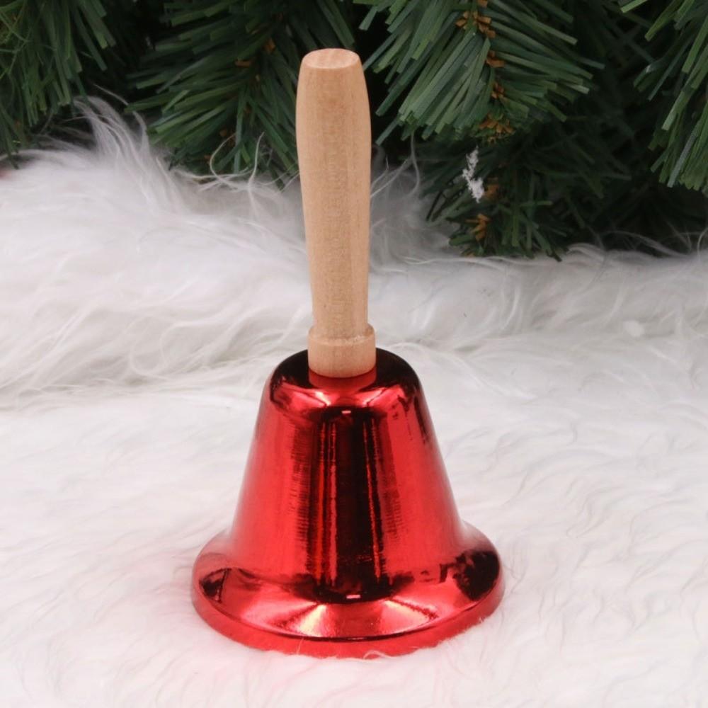 Ornament Christmas Hand Bell Jingle Sound Santa Claus Jingle Bells Metal Handbell Christmas Party