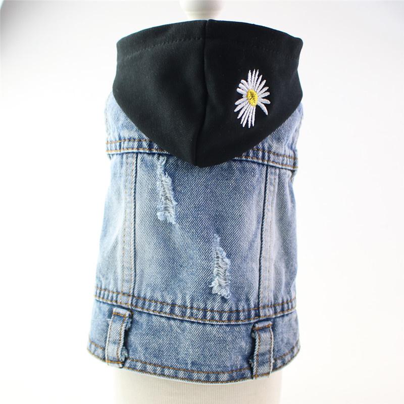 Frühlings-, Sommer-, Herbst- und Winterkleidung, neue Haustierkleidung für Hunde, Bichon Frise, Teddy, Bulldogge, gestreifte Jeansweste