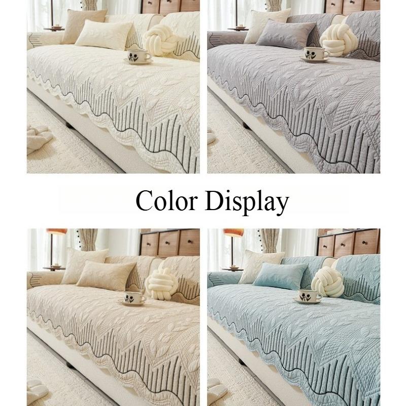 French Style All Cotton Sofa Cover Four Season Universal Sofa Towel Non-slip Anti-dirty L Shaped Corner Couch Cover Home Decor