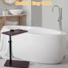 Simple Coffee Table Bedside Storage Rack Side Table Sofa Side Table with 2-Tier Storage Shelf Home Living Room