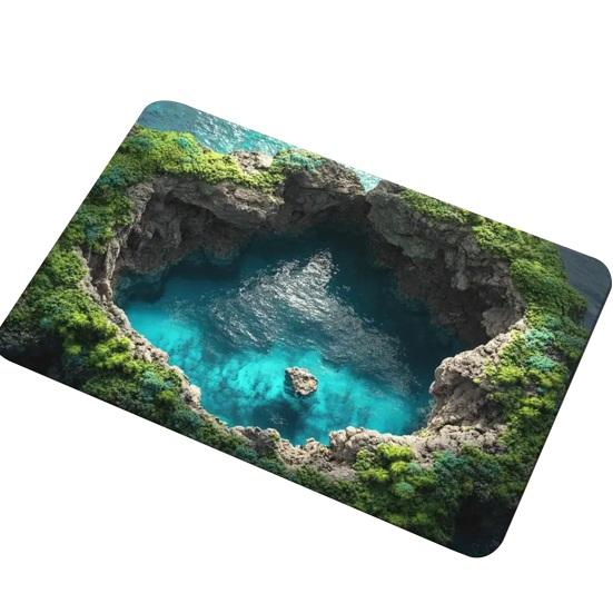 

3D Оптическая Иллюзия Ковер Мягкий Впитывающий Нескользящий Коврик для Двери Коврик для Входной Двери S