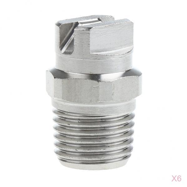 6 1/4 inch Male High Pressure Spray Nozzle Stainless Steel Surface Cleaner - Screw 5 Degree