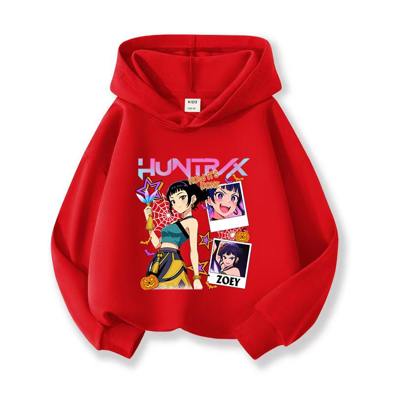 2025 KPop Demon Hunters Hoodie Fashion Sweatshirt Pullover Cute Long Sleeve Autumn Girls Cartoon Y2K Hoody Sportswear