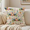 Classical Trend Moroccan Prints Flower Cushion Cover Linen Pillowcase Soft  for Sofa Bed Home Room Decor