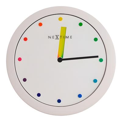 Zegarek NEXTIME 3047. WALL WATCH, Kolor Biały. Unisex.