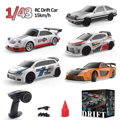 Nové 1/43 RC Driftové Auto 2.4G Mini Závodní Auta na Dálkové Ovládání 15km/h 4WD Terénní Vysokorychlostní Model Motorového Vozidla Hračky pro Děti