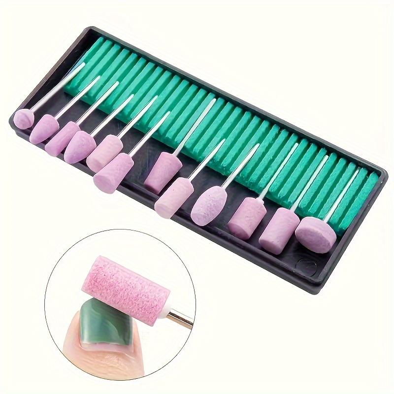 Nail Drill Bits Set Quartz Stone Diamond Wool Milling Cutter For Manicure Tools Grinding Sanding Sander Cuticle Pedicure File