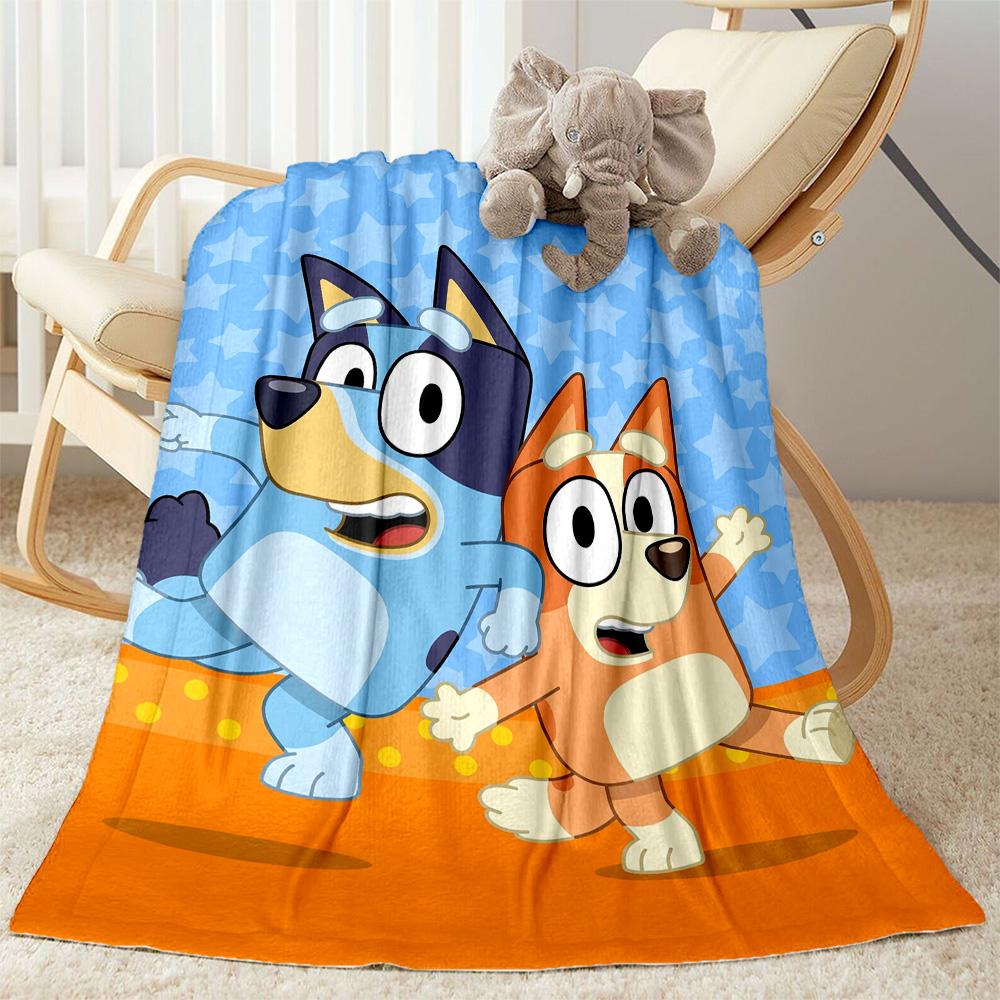 Bluey Bingo Adventure Blanket Ultra-Soft Suitable for Seaside Couch Livingroom for All Occasions Modern Ideal Gift for Friends Family Couples Picnic
