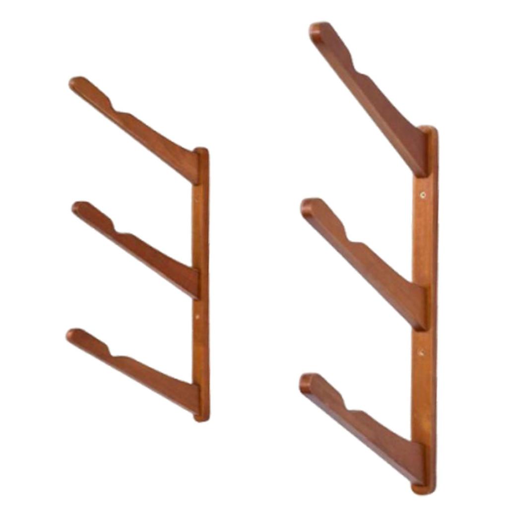 Bamboo Surfboard Storage Hanger Wall Mounted Durable Board Organizer Easy to Install Space Saver for Club Garage