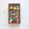 6/9PCS Colorful Christmas Tree Decoration Glass Plastic Christmas Pendant  New Year Party