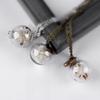 Fashion New Chain Handmade Dandelion Wishing Necklace Clear Crystal Ball Pendant Dandelion