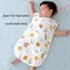 Pure Cotton Sleeveless Baby Sleeping Bag - Summer Thin Anti-Kick Vest for Newborns and Children