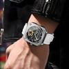High-End Herrenuhr Skelett Mechanische Uhr Luxus Quadratisch Edelstahlarmband Automatisch Selbstaufziehend Wasserdicht Lumin