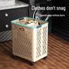 Foldable Large-Capacity Laundry Hamper with Wheels for Bathroom, Laundry Room, Next To Washing Machine