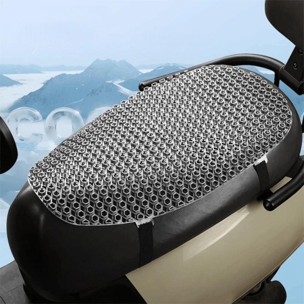 Sunscreen Motorcycle Seat Pad PE Electric Bike Seat Pad Universal Scooter Seat Cushion Riding серый