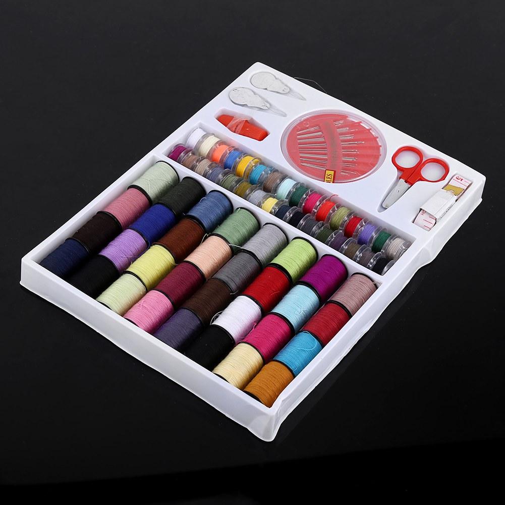 Sewing Kit Measure Tap Scissors Thimble Thread Needle Set Home Use Tools