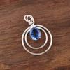 Tanzanite Handmade Gemstone Pendant, 925 Solid Sterling Silver Pendant Antique Jewelry, Pendant For Engagement Gift