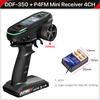 DUMBORC 2.4G 10CH Radiocomandă Digitală DDF-350 Emițător cu Receptor pentru Mașină RC Barcă Tanc LCD Sistem FHSS
