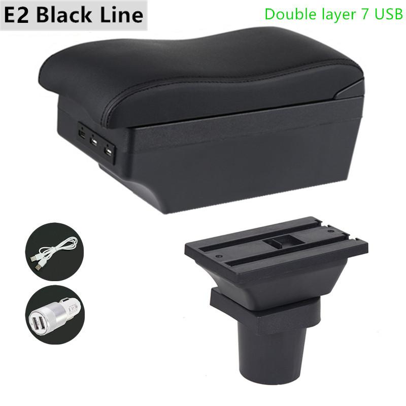 Armrest Arm Rest For Toyota Yaris Vitz Hatchback 1998-2011 Centre Console Storage Box with USB LED 1999 2000 2001 2002 2003 2004