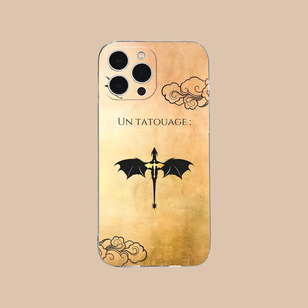 Anime Fourth Wing Phone Case for iPhone 16 15 14 13 12 11 X XR XS 8 6 Pro Max Plus Mini Clear Colour Printing Smartphone Cover