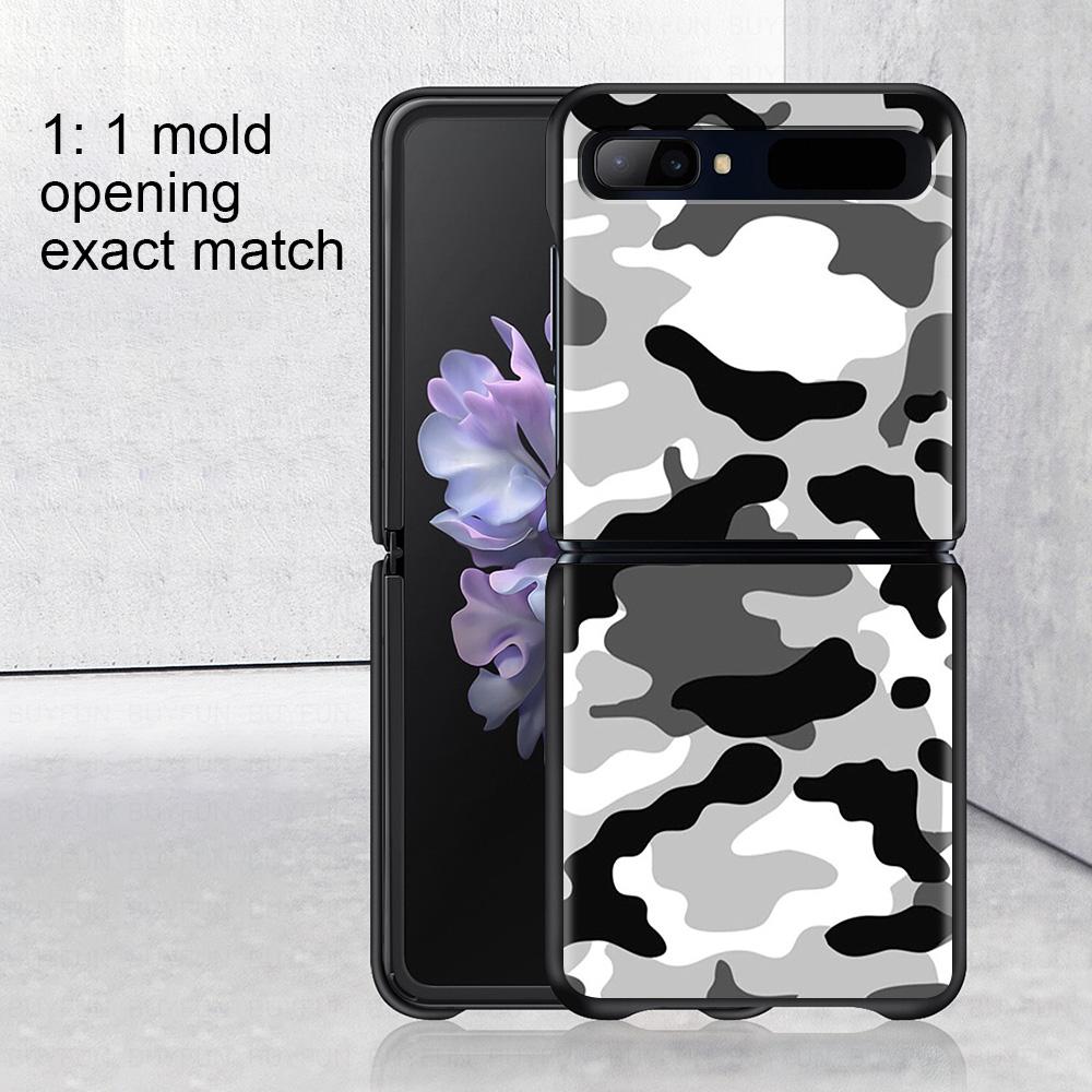 Smartphone Case For Samsung Galaxy Z Flip 3 5g Back Pc Cases Hard Capa Shell Hard Cover Fundas Camouflage Military Army