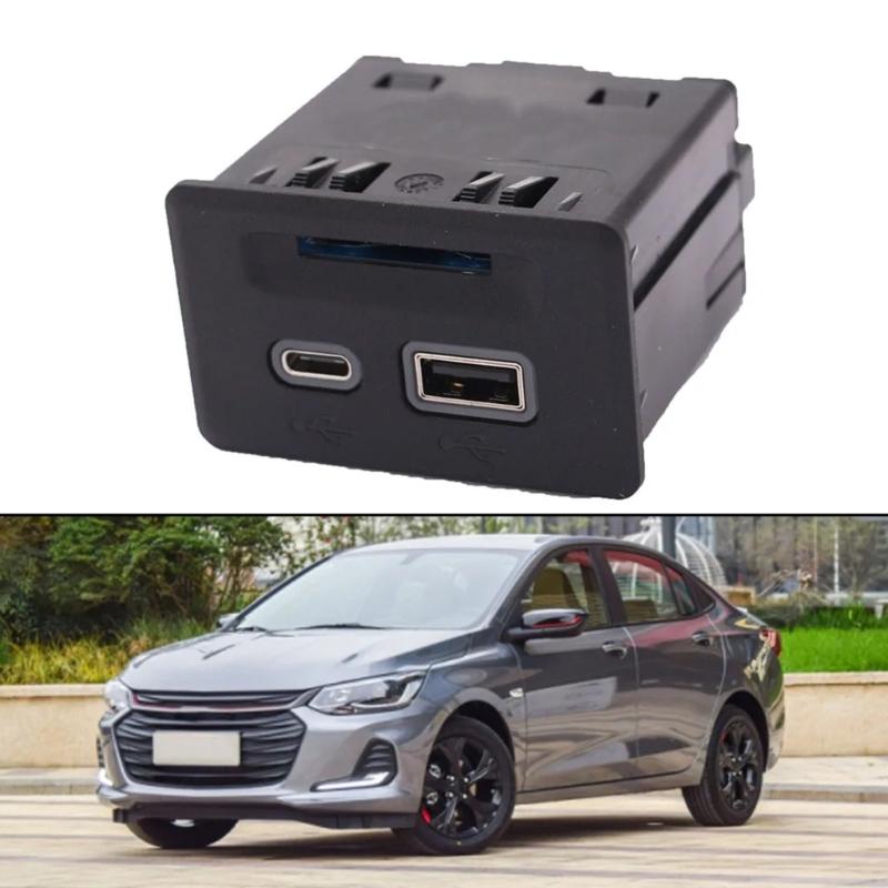 USB Port Socket Assembly Center Console Auxiliary for 1500 USB Socket Replace 13525431 13529869 13512377