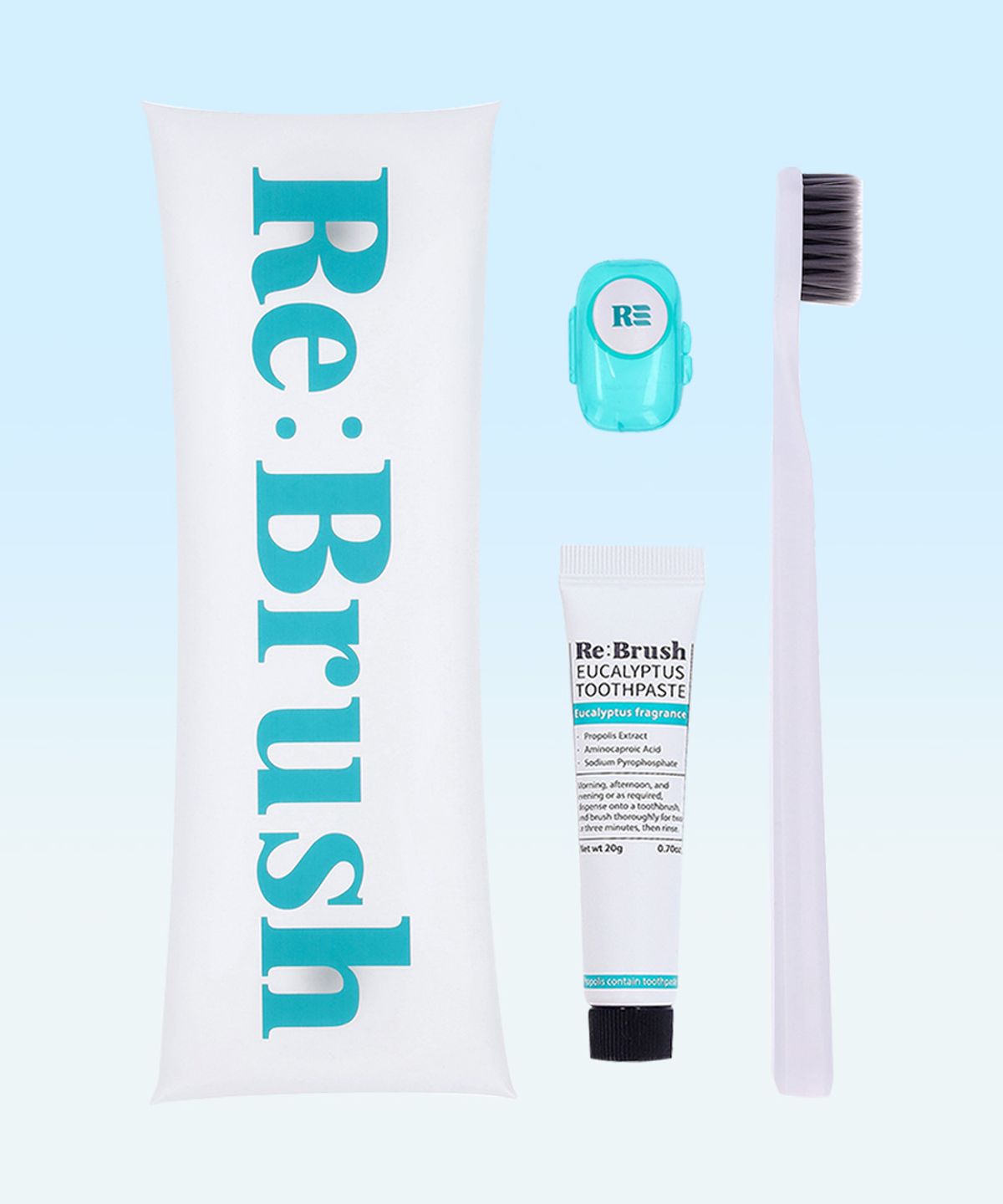 Dental Travel Basic Kit (Toothbrush + 20g Toothpaste + Sterilizing Cap)