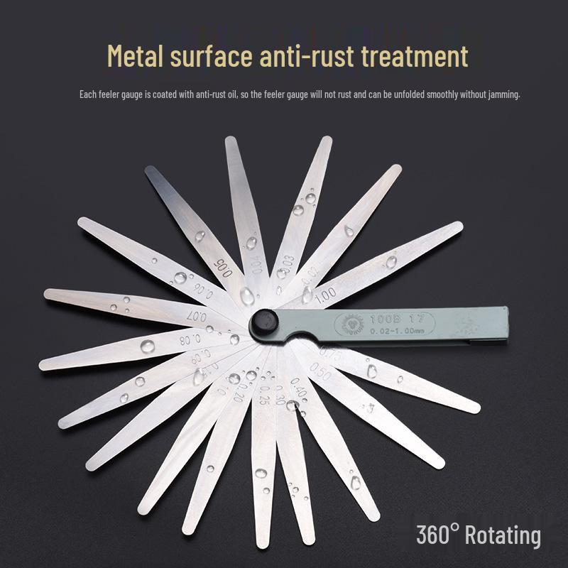Jinghua Triset Hochpräzisions-Fühlerlehrensatz 0,02-1,0 mm für die Ventilspielmessung