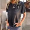 Women's Round Neck Short Sleeved Summer T-shirt Top