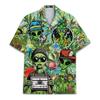 Men's Alien Bigfoot Shirt 3D Neon Print Short Sleeve Hawaiian Shirt Summer Oversized Hip Hop Tops