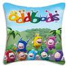 Pillow Covers Cartoon Kawaii O-Oddbodess Sofa Decorative Home Double-Sided Printing Short Plush Cute Cushion Cover