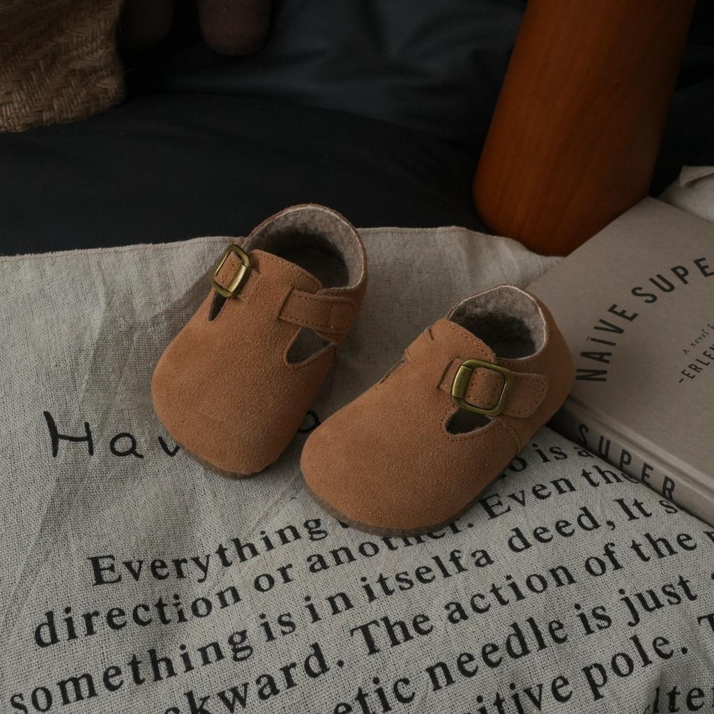 XSHX Retro "thick Velvet Birken" Australian Children's Birken Small Leather Shoes Spring and Autumn Men's and Women's Velvet 248017