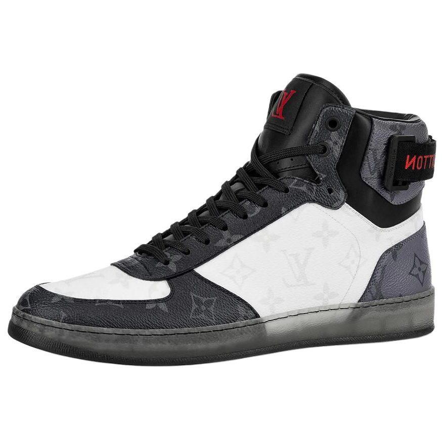 Louis Vuitton Rivoli Sneaker Boot 'Monogram - White Ice Dark Grey' 1A8V03