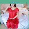 Ultra Thin Ice Silk Feminine Nightgown For Womens Comfortable Sleepwear