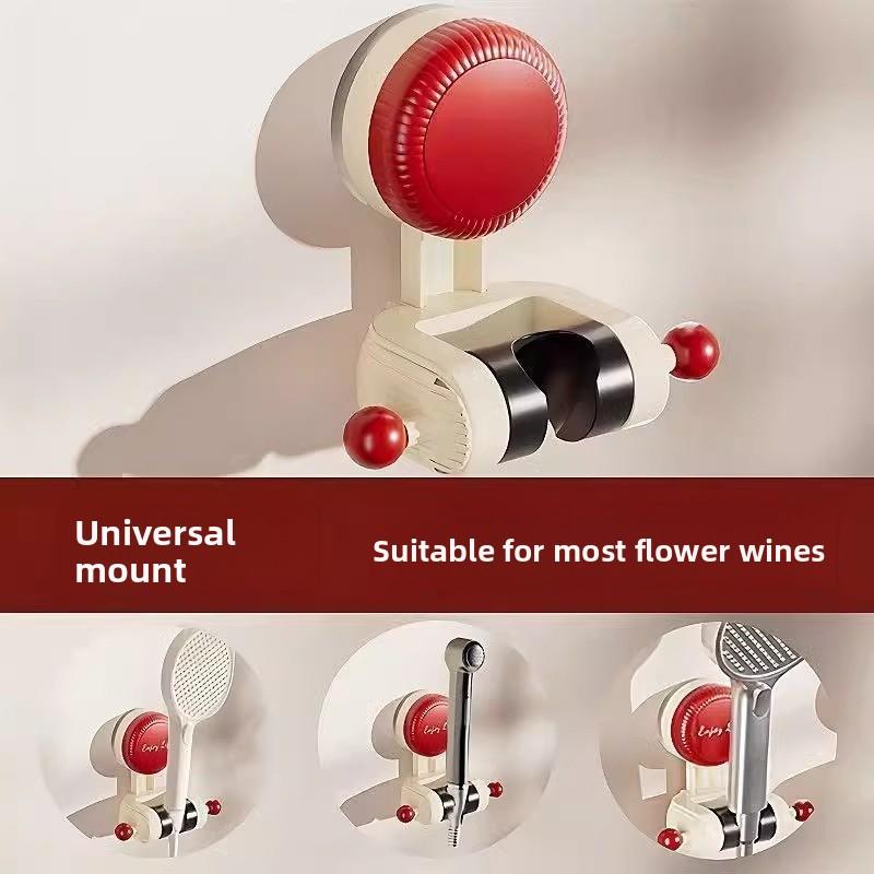 No-Drill Adjustable Suction Cup Shower Mount