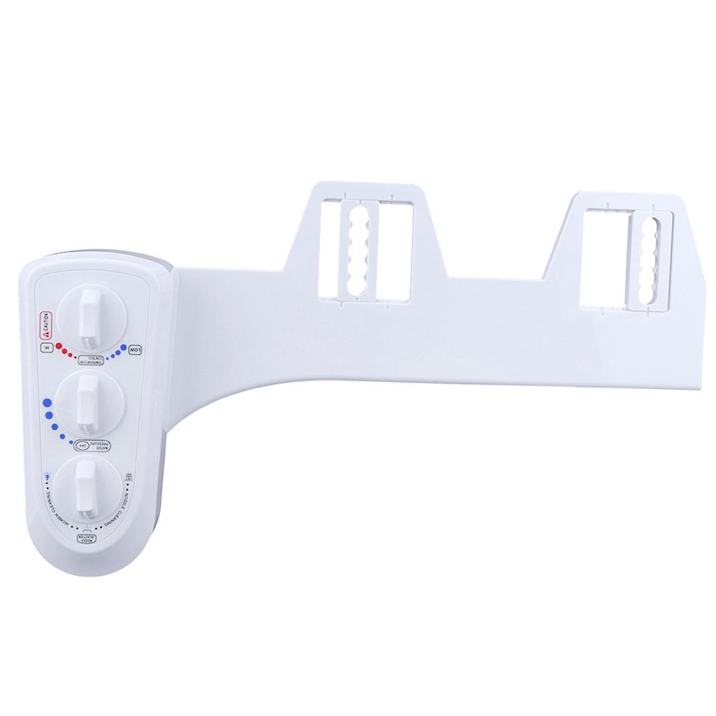 Bathroom Intelligent NonElectric Cold Hot Water Toilet Bidet Sprayer Set with Double Nozzle(: 3 8 Thread )