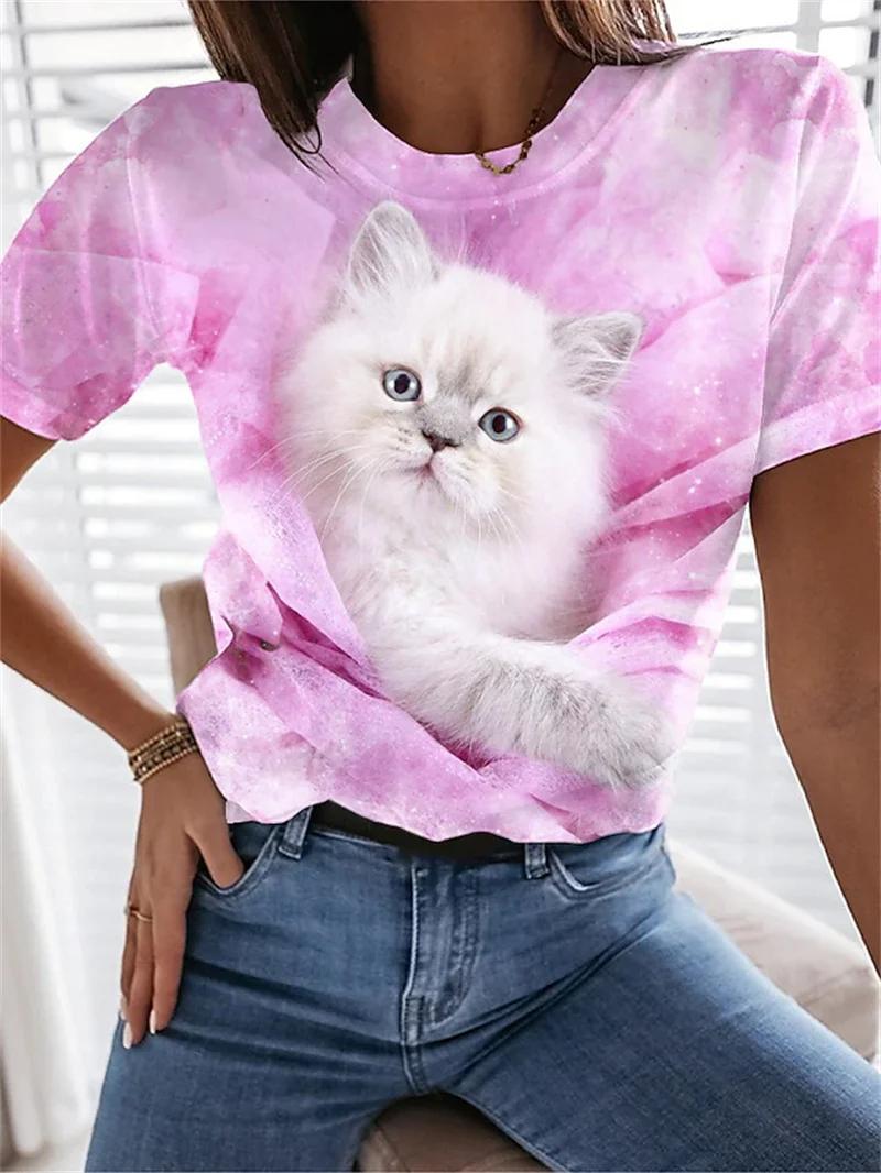 

Женская футболка с изображением животных, милый кролик с принтом, с короткими рукавами и цветами, пасхальная футболка, повседневная праздничная многоцветная футболка с круглым вырезом, обычный топ 5XL