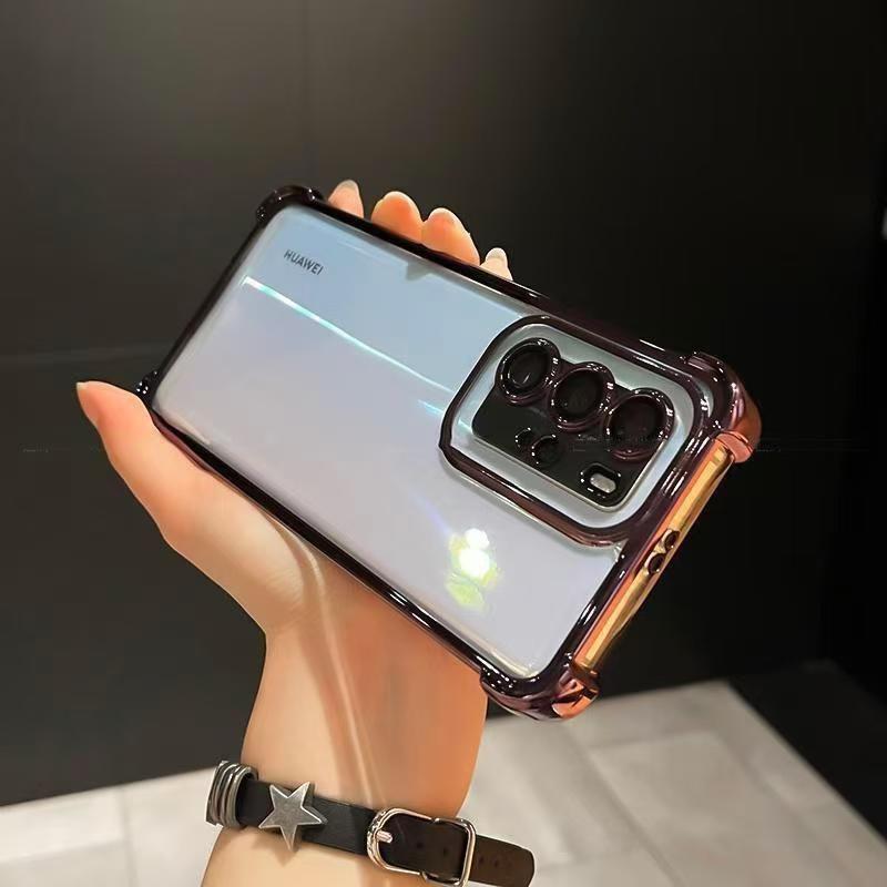 

Samsung S25ultra Гальванизированный Чехол для Мобильного Телефона Note20 Четырехугольная Подушка Безопасности Защита от Падений A73 Прозрачный A56 Защитный Чехол Galaxy M53 5G