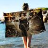Horror Game R-Resident E-Evil Bath Towel Microfiber Soft Water Absorbing Breathable For Girl Kids Decorative Cartoon Beach Towel