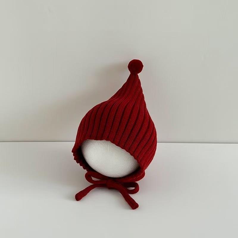 Baby Winter Knit Hat Pointed Top Ear Flap Beanie Warm Windproof Cap for Boys Girls Cute Infant Cold Weather Headwear