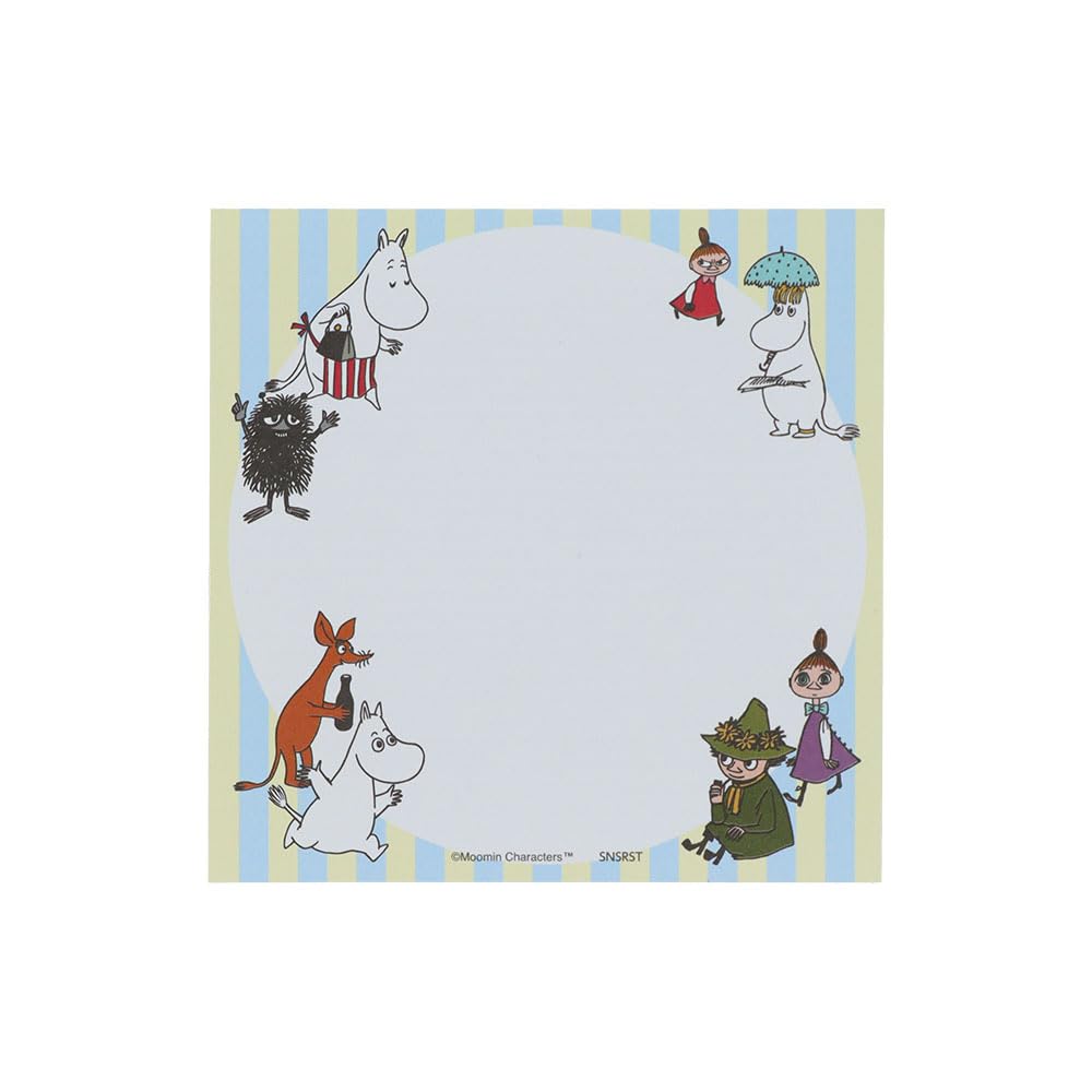 Stationery Moomin Square Memo Pad 80th Anniversary S2848864 Sun-Star