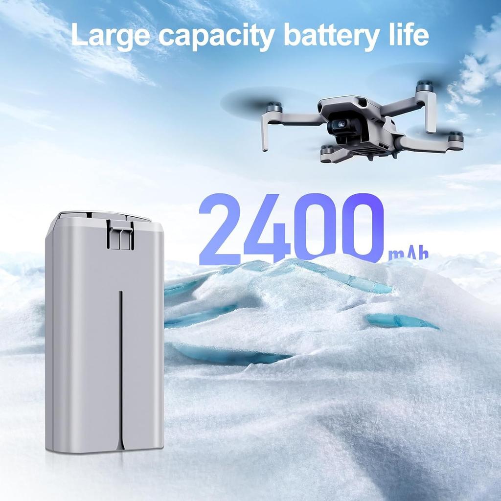 Mavic Mini 4K [Compatible Replacement Batteries] High-Capacity Version with Long Flight Time for Mavic Mini 2SEMini 4K [2 Batteries]