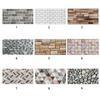 Mutlicolor 3D Brick Wall Sticker Waterproof Oil Proof DIY Background Wall Sticker Thicken Renew Wall Tile Sticker