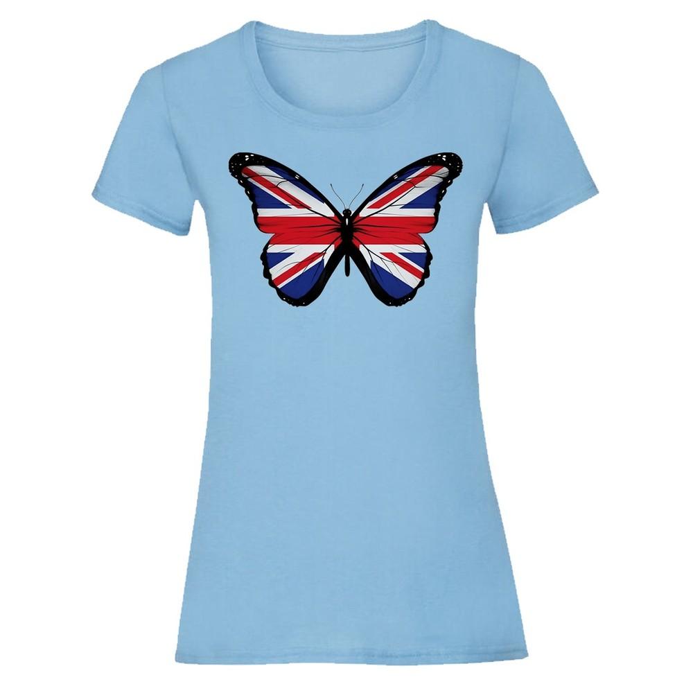 Union Jack Butterfly British Culture Unisexs TShirt Uk Flag Graphic 2XL