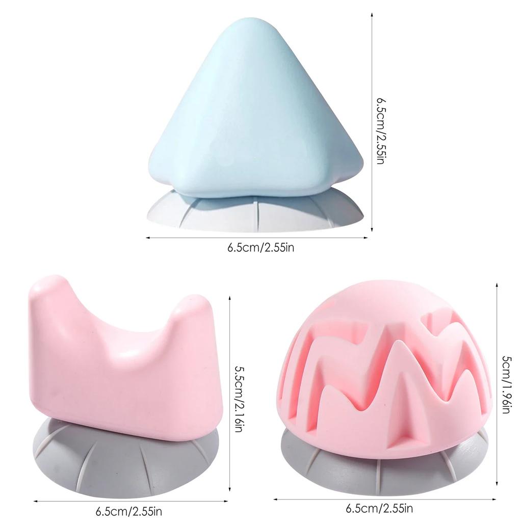 1pc Yoga Massage Ball with Suction Cup for Psoas Thoracic Spine Upper Back Neck Scapula Foot Yoga Muscle Relax Massage Tools
